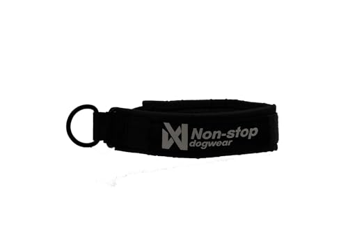 Non-Stop Dogwear Solides Halsband, Arbeitshund, Schwarz (49)