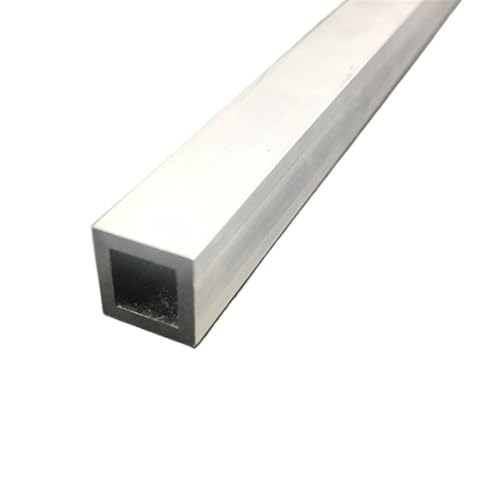 Industria Perfil de tubo de aluminio rectangular de aleación de aluminio 6063, tubo cuadrado de 15 x 40 x 2 mm, 15 x 50 x 1,2 mm, 16 x 16 x 1 mm y 18 x 18 x 1 mm. Construcción(245mm x 20mm x 70mm x 2m
