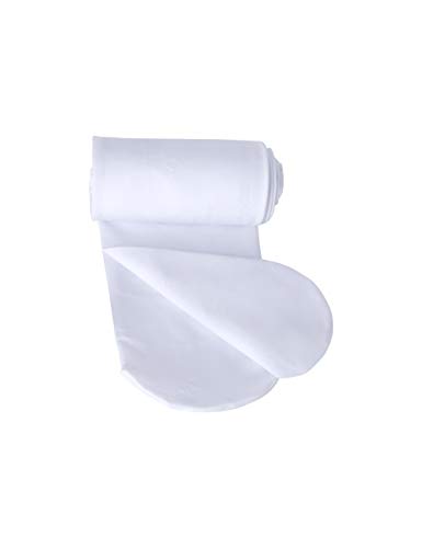 Cute White Ballet Tights Kids Footed Clover Jacquard Pantyhose for Dance, Daily Life