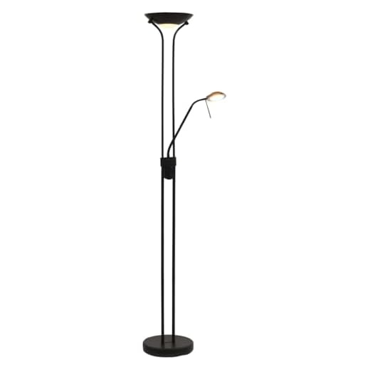 vidaXL LED Stehleuchte Dimmbare Stehlampe Deckenfluter Standlampe Standleuchte Bodenlampe Leselampe Wohnzimmer Lampe Leuchte 23W 180cm