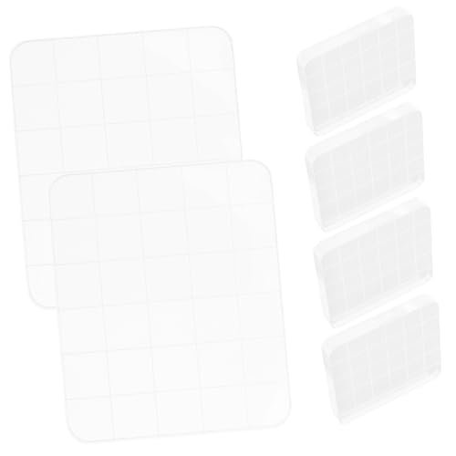 OSALADI 6Pcs Stamping Block Transparent Craft Supply for Scrapbooking Card Making Artsy Projects for Stamping Crafts Decorative Designs