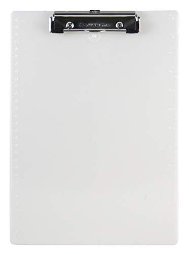 Saunders 00442 Plastic Clipboard - Pearl Writing Board with 96 Percent Recycled Plastic