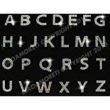 Pick Any 15 - Block Alphabet Letters Clear Rhinestone Iron On Hotfix Transfer Bling Diy #TOP2