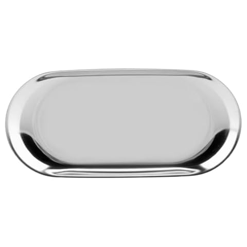 Plateau Ovale en Acier Inoxydable Cyrank Cover