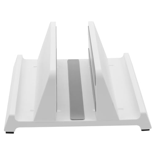 Soporte vertical ajustable para laptop y tablet Homoyoyo blanco miniatura 1