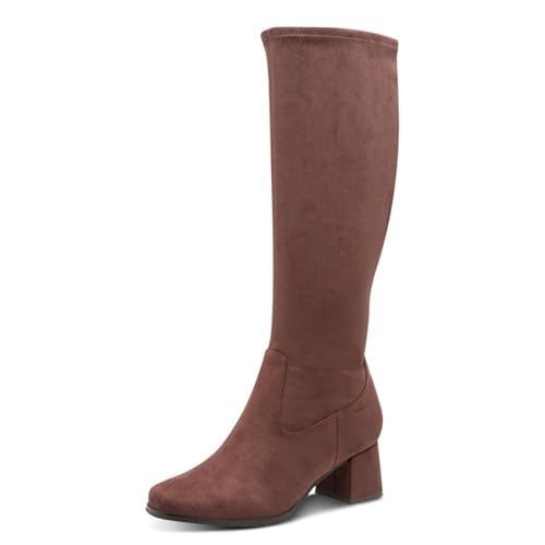 Tamaris Botas de tacón Largo para Mujer, Color Castillo, Talla 41 EU, marrón, 41 EU