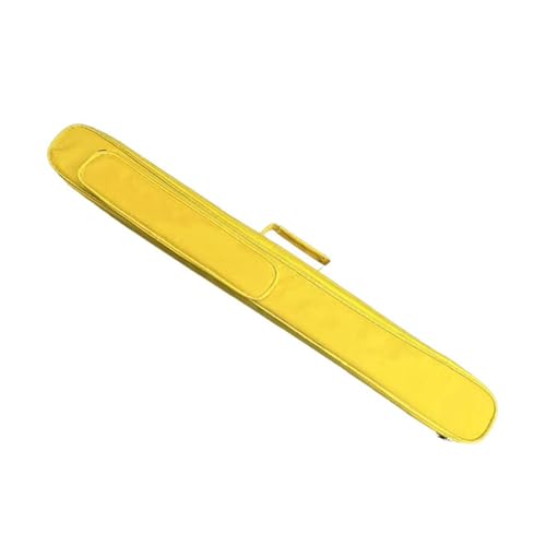 Vaveren Pool Stick Case Pool Cue Carrying Case Sturdy Stylish Lightweight Billiards Equipment Portable Oxford Cloth for Men and Women, Yellow