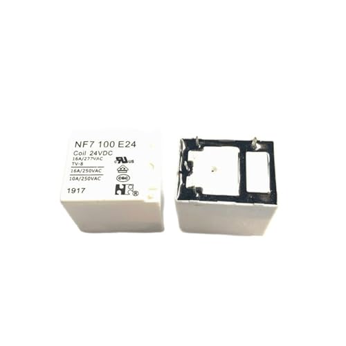 Relé NF7 100 E24 de 4 pines normalmente abierto para circuito 24VDC 16A