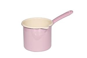 Riess Klasyczny Różowy Garnek do Mleka 12cm