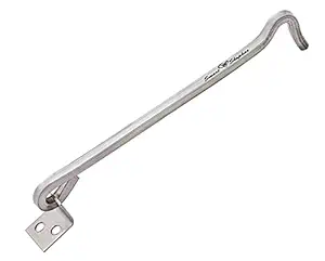 SMART SHOPHAR Stainless Steel Square Gate Hook 8 Inches Silver, Pack of 1 / Square Design/Heavy-Duty Performance/Ideal for Large Gates and Doors