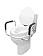 PEPE Mobility - Toilettensitzerhöhung mit Armlehnen 10cm, WC Sitzerhöhung mit Deckel, Toilettenaufsatz Erwachsene Weiß