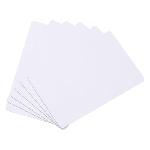 QUARKZMAN 20 Stück Blanko-PVC-Karten Farbe, CR80 14Mil Kunststoffkarten Blanko-ID-Karte Wasserdicht für ID-Badge, Kreditkarten, Identifikationsabzeichen, Drucker, Weiß