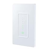 Smart Dimmer Switch,Wifi Light Switch Work with Alexa and Google Home Siri,Remote Voice Control,Schedule Timer,Single Pole,No Hub Required White