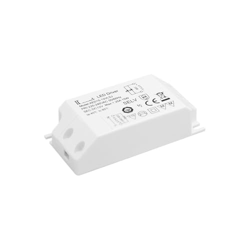 Alimentation LED 12V 15W AED15-12VLSJ pour miroir de salle de bain et ruban