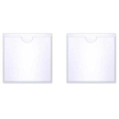 Lumivra 2-Pack Parking Permit Holders Clear Adhesive-Free Sleeves for Windshield Display of Passes Tickets & Licenses Universal Fit for All Vehicles