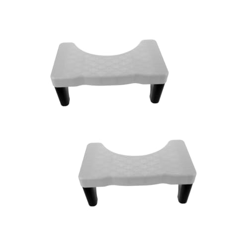 Healeved 2 Piezas Reposapiés Elevado Taburete de la del Inodoro Taburete en Cuclillas Pasos Asiento Banqueta para WC Taburete pequeño Taburete de Inodoro en Cuclillas el plastico