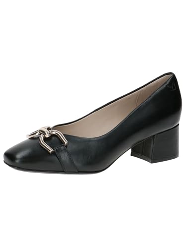 CAPRICE Damen Pumps aus Leder Elegant, Schwarz (Black Nappa), 39...