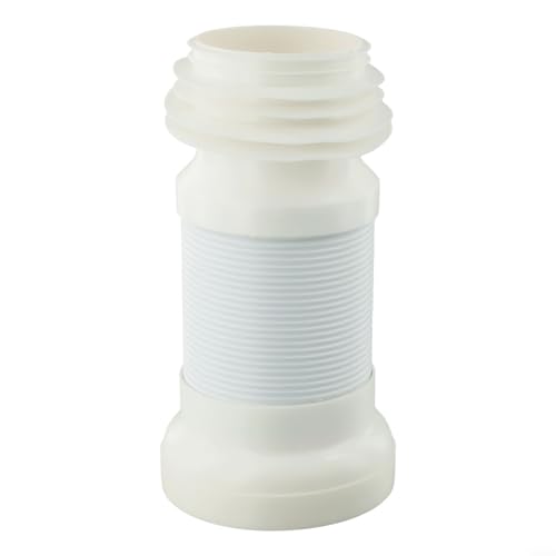 White Flexible Pipe Waste Pipe Connector,Waste Pipe Installation Flexi Toilet Connector 250Mm-500mm