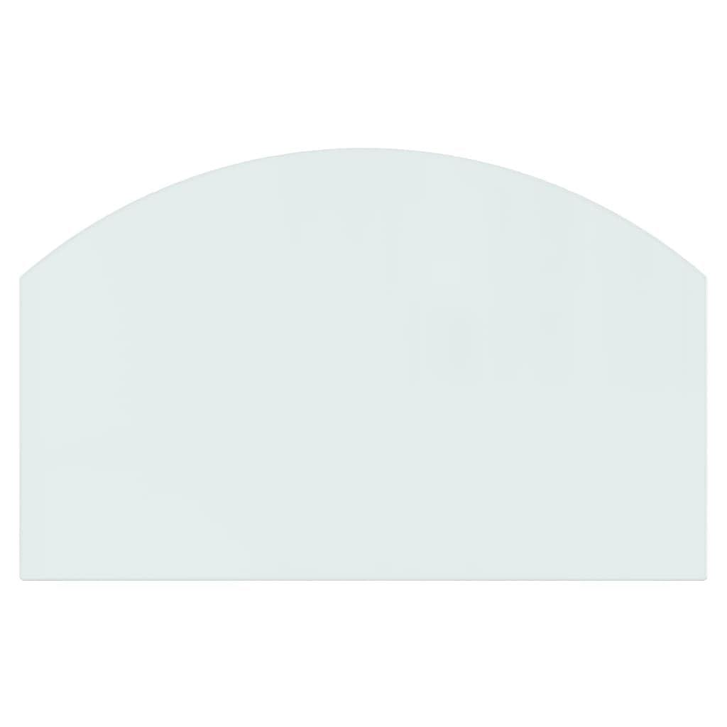 Plaque en Verre pour Cheminée, Tapis de Cheminée Plaque de Protection Anti Feu Plaque de Verre pour cheminée 80x50 cm