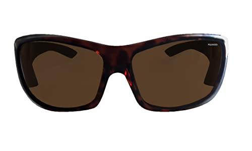 BOMBER Butter Bomb. Matte Tortoise Frame with Brown Lens, wrap around 8-base 66mm, Polarized Sunglasses for women2