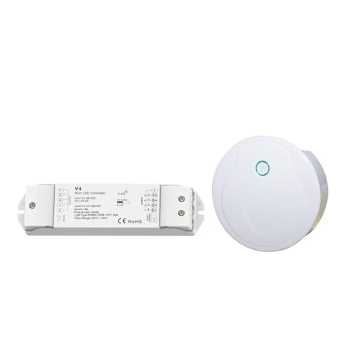 Variateur LED RGBW RGB CCT contrôleur 4 canaux avec télécommande 2.4G Model D