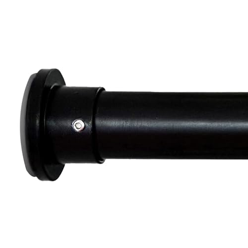 Room/Dividers/Now Tension Curtain Rod, Adjustable Heavy-Duty Tension Rod No Drilling Required, 120-150 Inches, Black Curtain Rods with Strong Hold and Easy Setup for Windows, Closets and Spaces