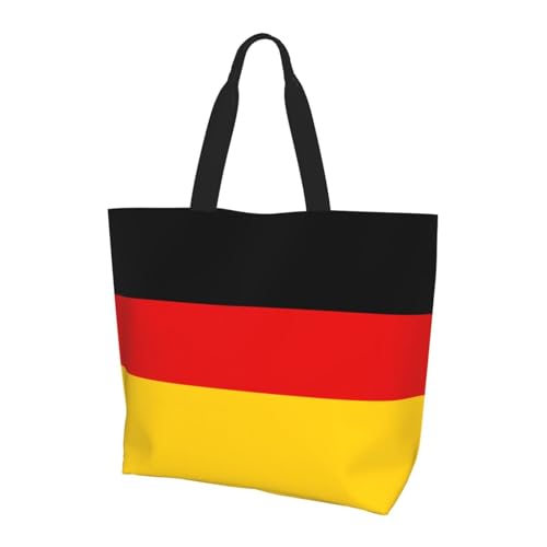 German flag Print Shoulder Bag â€“ Large Tote Bags for Women, Shopping & Travel, Lightweight, Beach Cosmetic Bag
