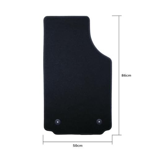 Tapis sur mesure Audi A2 avec oeillets de fixation et talonnette renforcée - 7