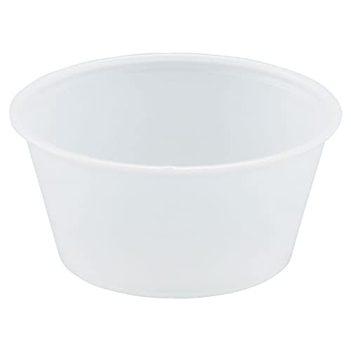 Solo Dccp325N Polystyrene Portion Cups 3.25Oz Translucent 250/Bag 10 Bags/Carton #TOP23