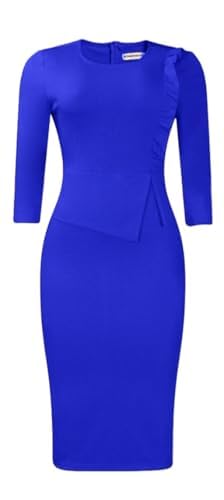 Image of ZVO Midi Dress for Women Church Dress Office Work Bodycon Pencil Dresses