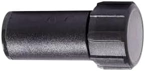 DIG Compression End Flush Cap for Drip Tubing Size w/ .700 OD to .704 OD - Ideal for Drip Tubing & Dripline End Connections, Black Insert, 25 Pack,