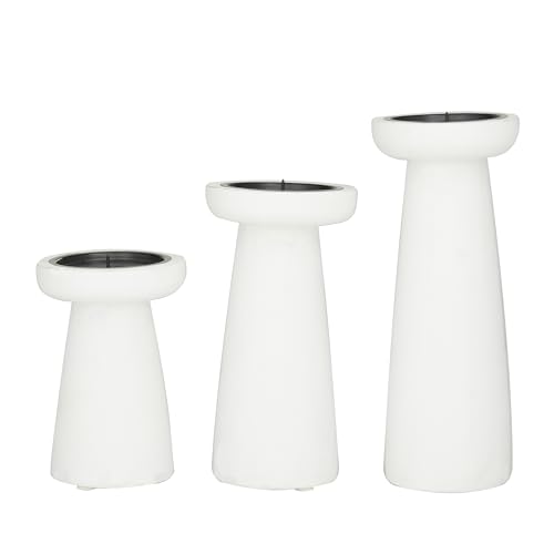 Cosmoliving By Cosmopolitan 080607 Mango Wood Pillar Candle Holder thumb #2