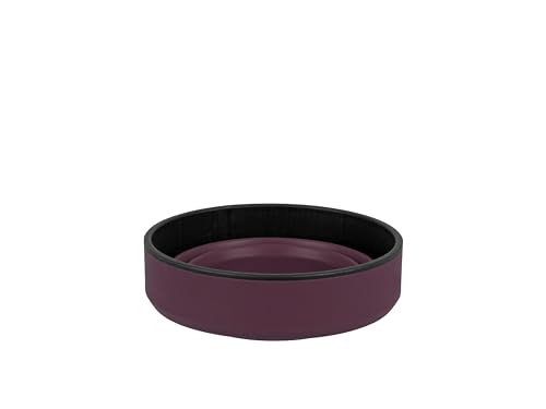 Lifeventure Silicon Ellipse Collapsible and Portable Mug for Camping Travel & Outdoor, Deep Purple, Medium - Image 3