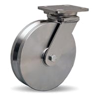 Hamilton 8" Stainless Steel Workhorse Caster - 1500 lbs Load Capacity