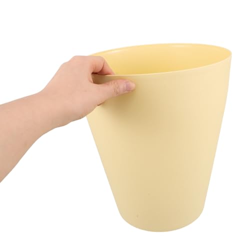 Basurero plástico amarillo 10L para cocina y baño miniatura 4