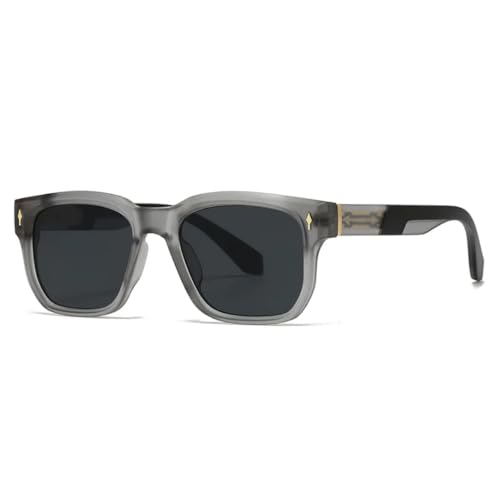 Lunettes de soleil punk vintage contre l'éblouissement avec style rivets audacieux