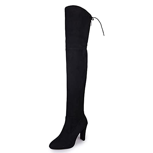 Bottes à talons longs avec finitions soignées et design épuré - 6