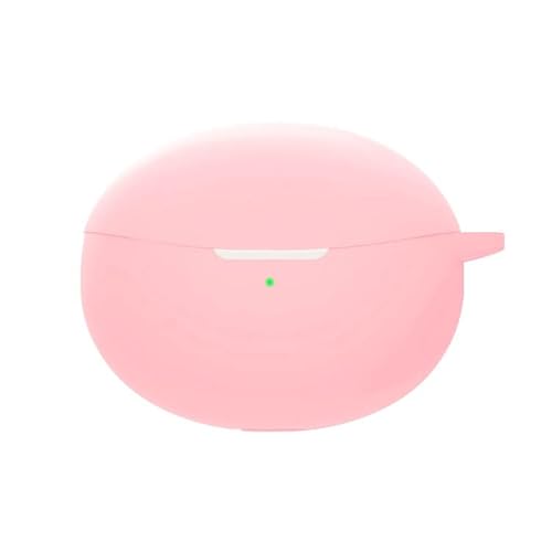 【KOOLRIVER】イヤホン・ヘッドホンケース・OPPO Enco Air2 Pro用 ケース/カバー 充電穴付き ソフトケース カラビナ付き 保護 オッポ シリコンカバー シンプル おしゃれ 薄型 便利 耐衝撃 ソフトカバー/ケース 保護カバー(ピンク