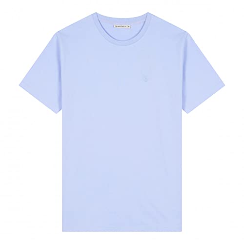 Mariner - Maglietta girocollo in puro cotone, blu, M