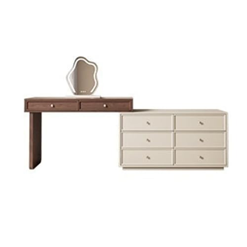 guiling-1986 Tocador Tocador Italiano Lacado de Madera Maciza Moderno con cajones ampliables Mesa Tocador
