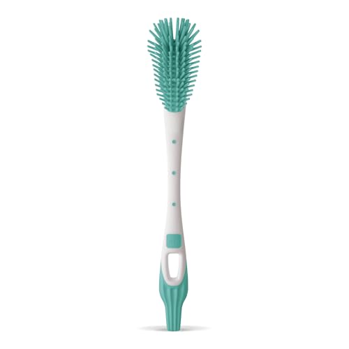 MAM Soft Brush Flaschenbürste | extra-weiche Borsten | Bürste passend für Jede Flaschenform | spezielle Saugerbürste für die Reinigung von Saugern | Mint