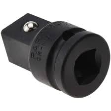 1/4" inch male x 3/8" inch female black colour impact square drive adaptor - 1 No-image-40