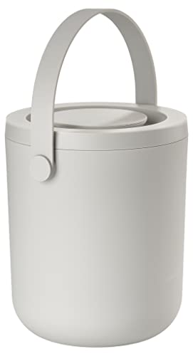 Zone Denmark Circular Mülleimer, Durchm. 16, Höhe 19,5 cm - 3 Liter, Warm Grey (Grau)