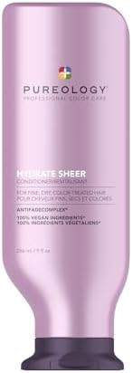 Pureology | Hydrate Sheer | Moisturising Conditioner, For Fine, Colour Treated Hair, Vegan