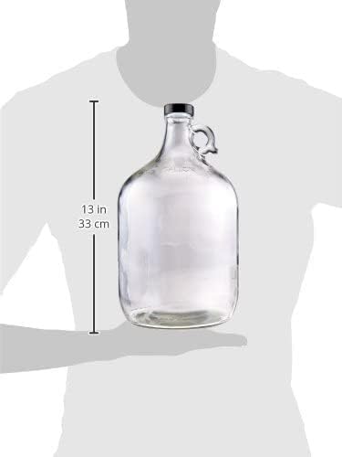 FastRack Glass Water Bottle Includes 38 mm Polyseal Cap, 1 gallon Capacity, Clear - Thumbnail 6