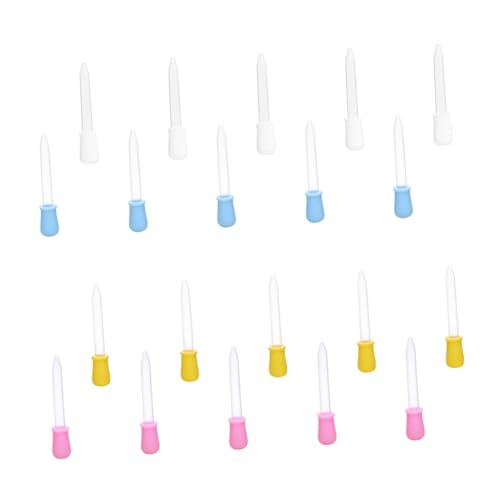 POPETPOP 20 Piezas de Silicona Bebés Medidor Transparente Seguro y Multifuncional Dispensar Color Aleatorio Color Aleatorio