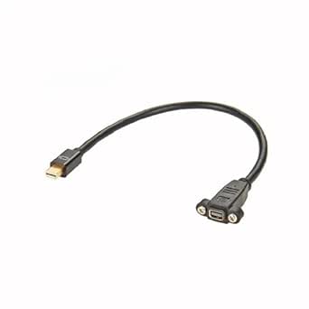 Amazon.com: GXMRHWY Mini Display port Male to Female Socket Panel Mount ...