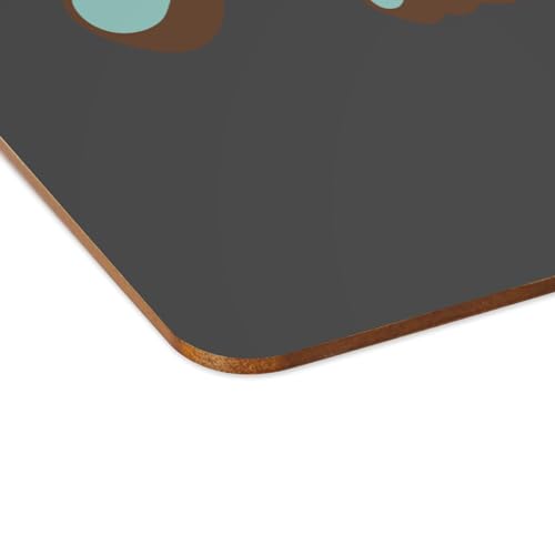 Sets de table souples en liège grand format napperons noir de qualité supérieure durable - 4