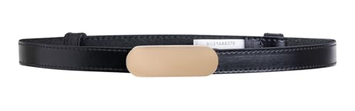 Ceinture 20mm Vanzetti en cuir noir W120 pour sublimer vos tenues quotidiennes