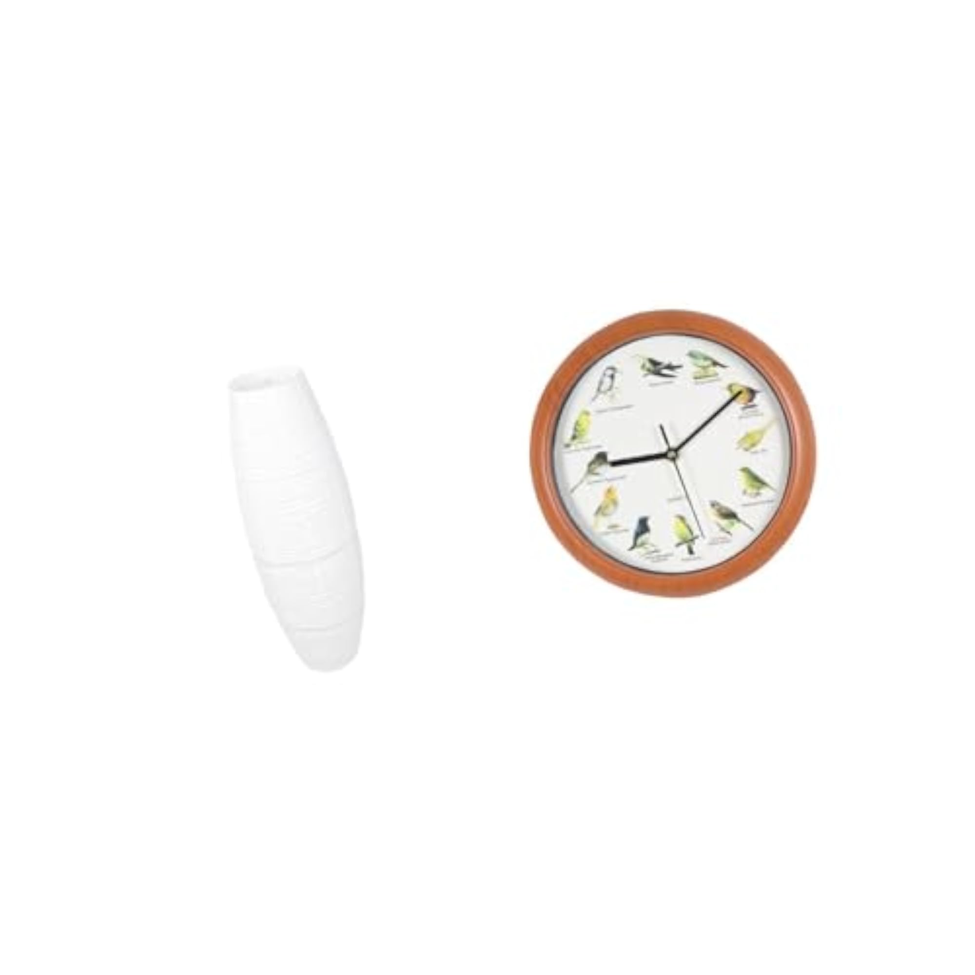 Simple Lampshade Floor Lamp with Decorative Wall Clocks